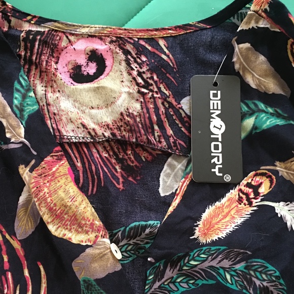 Floral Maxi Dress with Button Detail - Picture 10 of 11